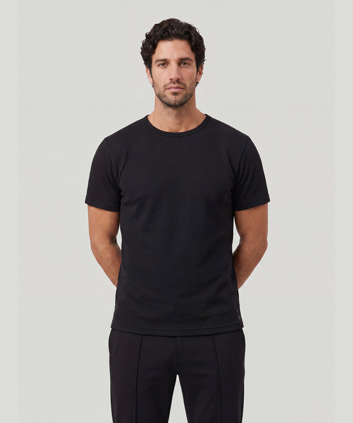 T-shirt Eyelet Edition en mesh : Noir