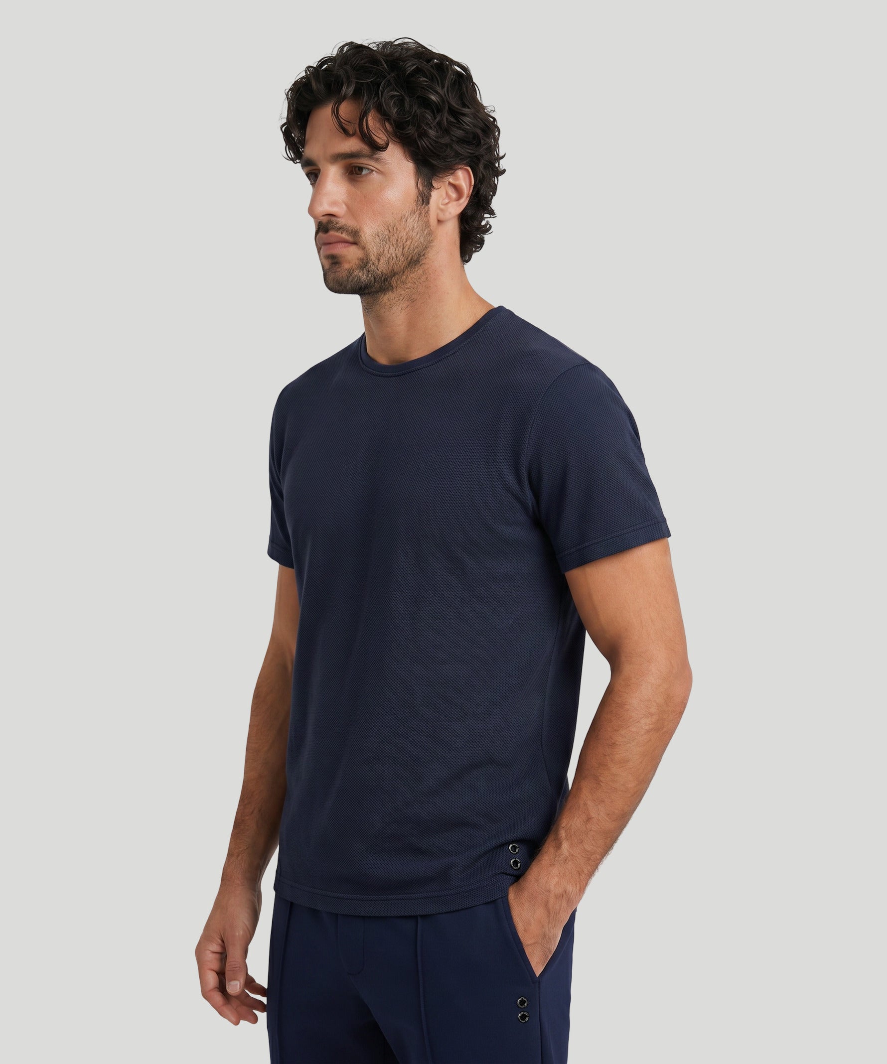 Mesh T-Shirt Eyelet Edition: Navy