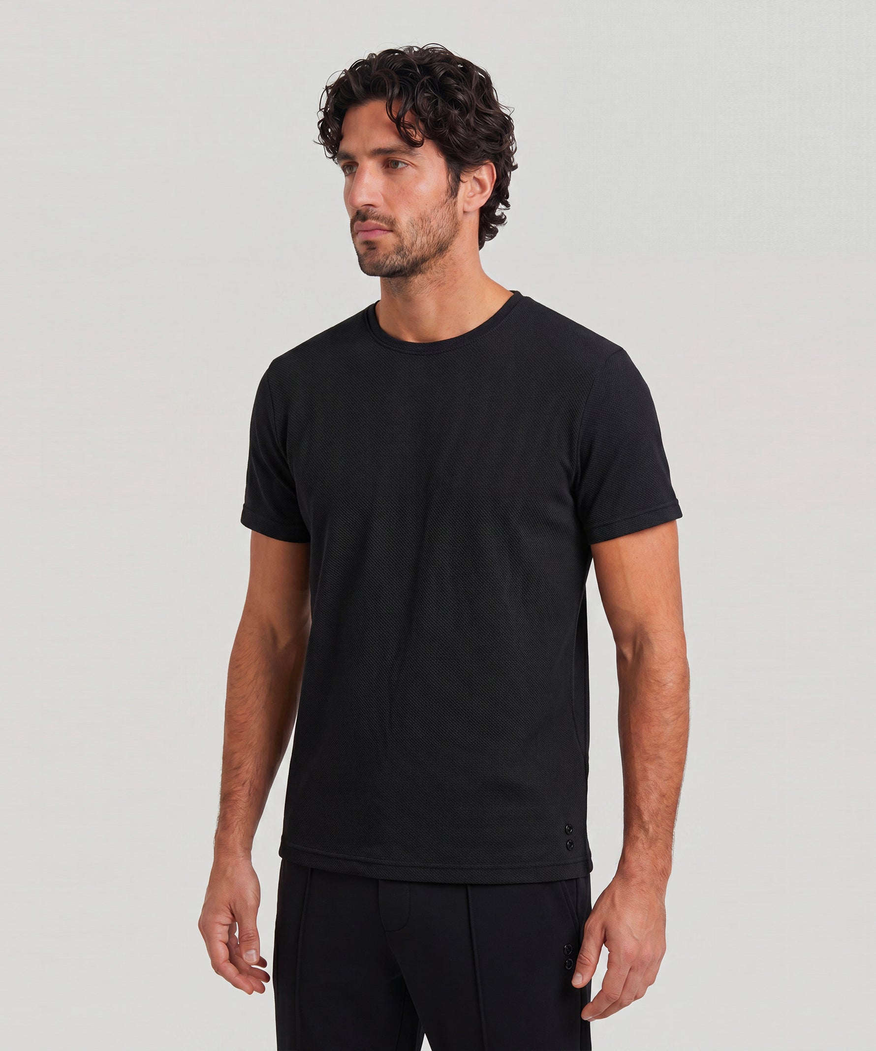 Mesh T-Shirt Eyelet Edition: Schwarz