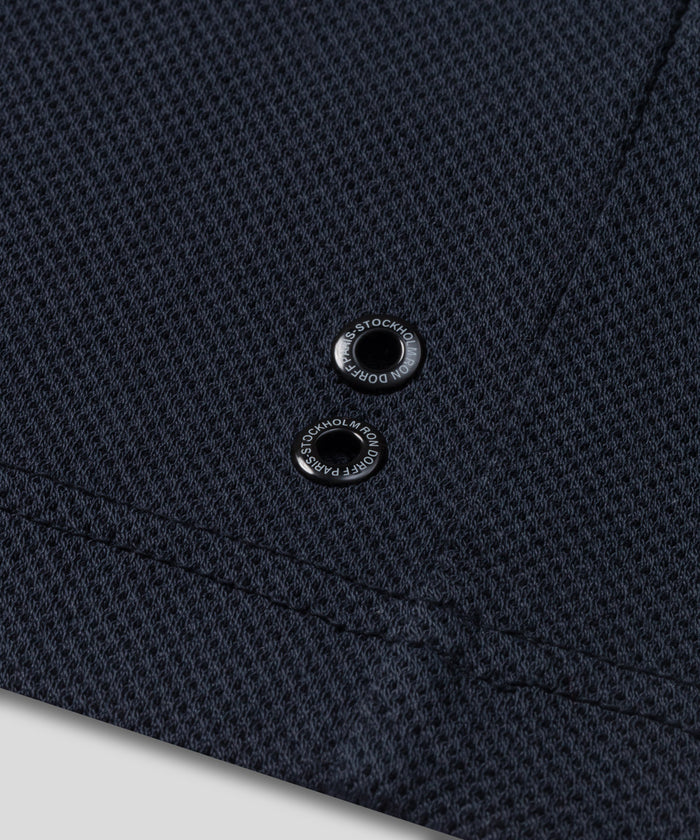 T-shirt Eyelet Edition en mesh : Bleu marine
