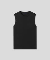 Mesh Sleeveless T-Shirt: Black