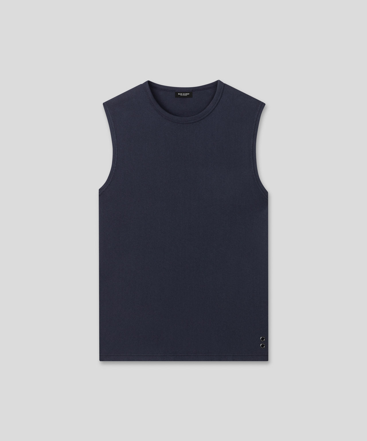 Mesh Sleeveless T-Shirt: Navy