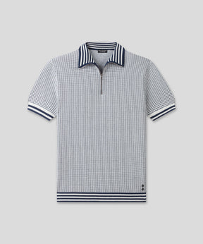 Cotton-Silk Nordic Polo: Off White