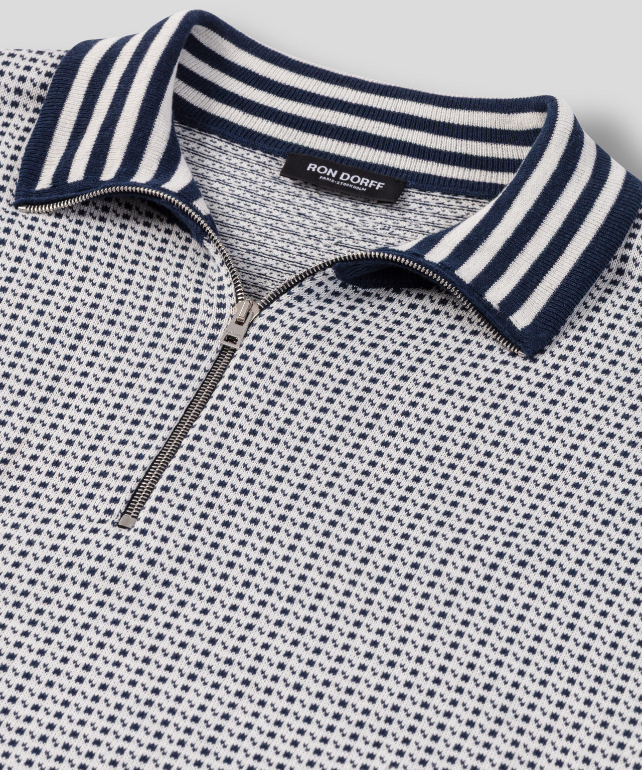 Cotton-Silk Nordic Polo: Off White