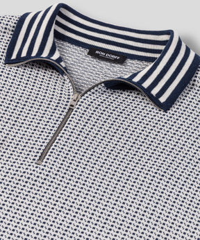 Cotton-Silk Nordic Polo: Off White