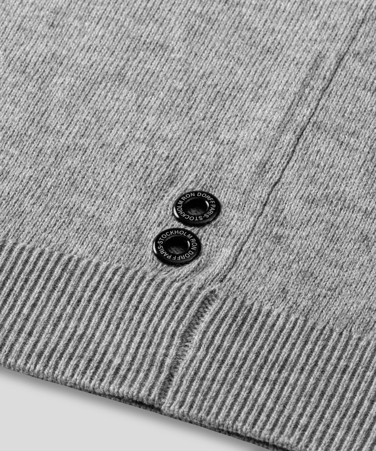 Cotton Wool Knitted Long Sleeved T-Shirt: Dark Grey