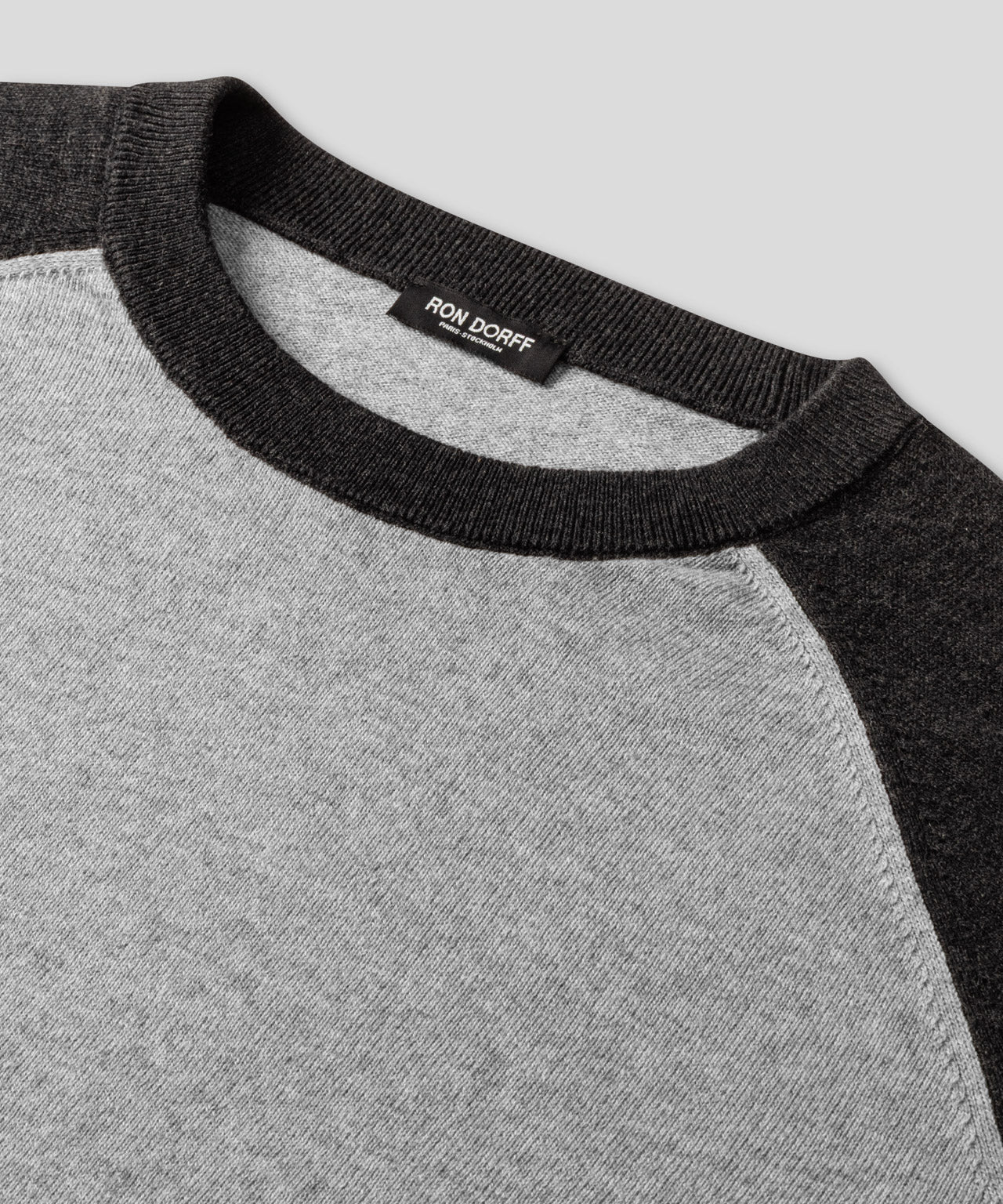 Cotton Wool Knitted Long Sleeved T-Shirt: Dark Grey