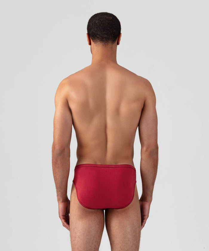 Slim Y-Front Briefs: Red