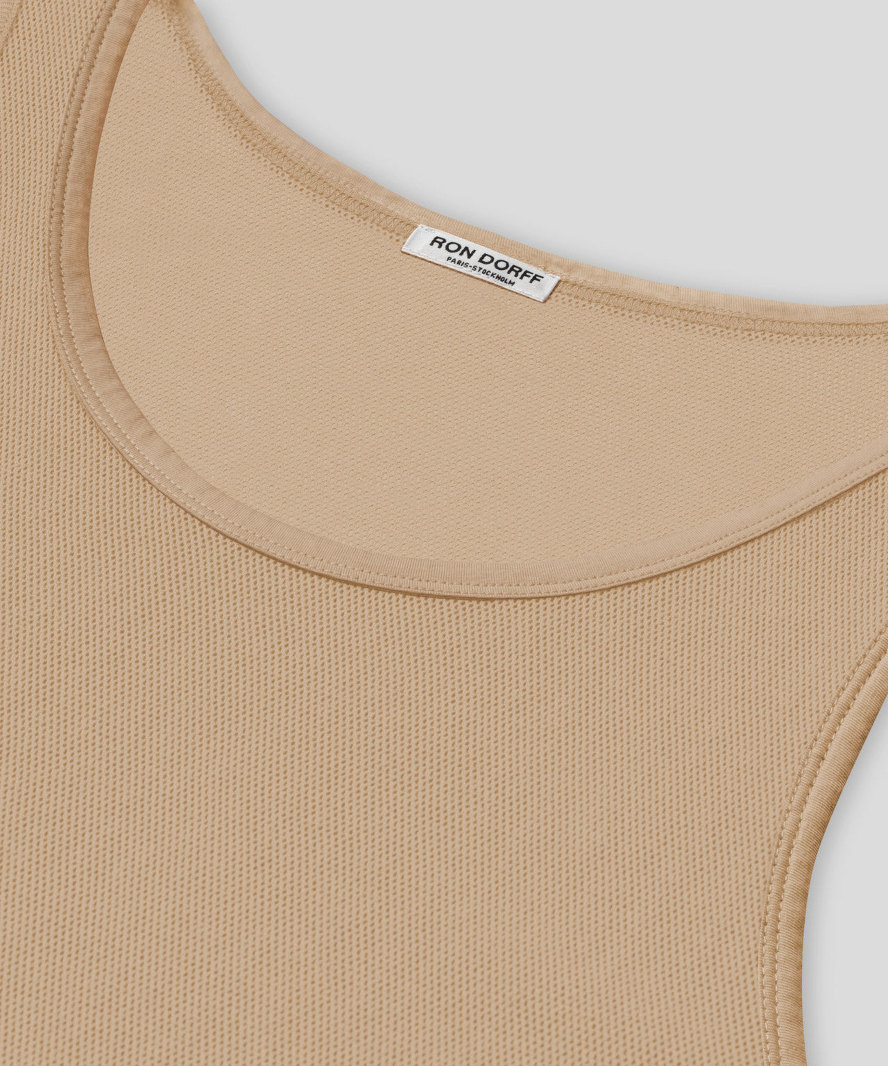 Débardeur en mesh: Nude