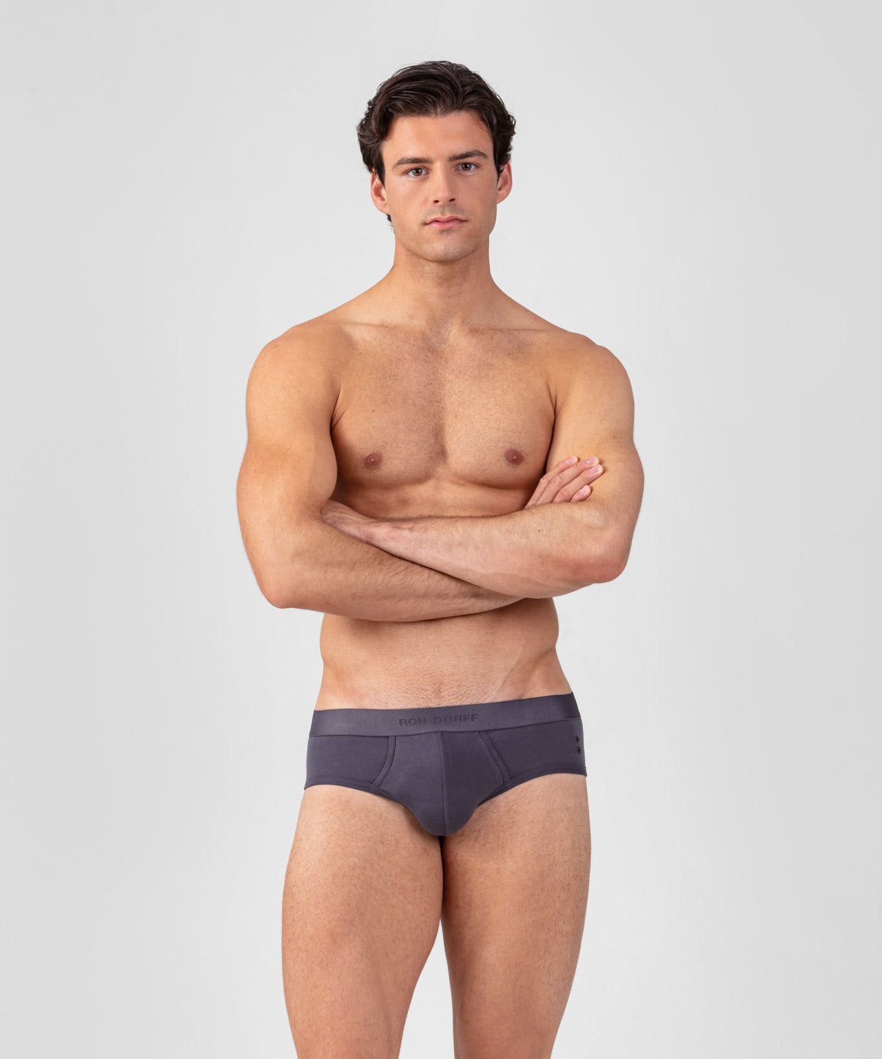 Slip Y-front RON DORFF: Gris cosmique