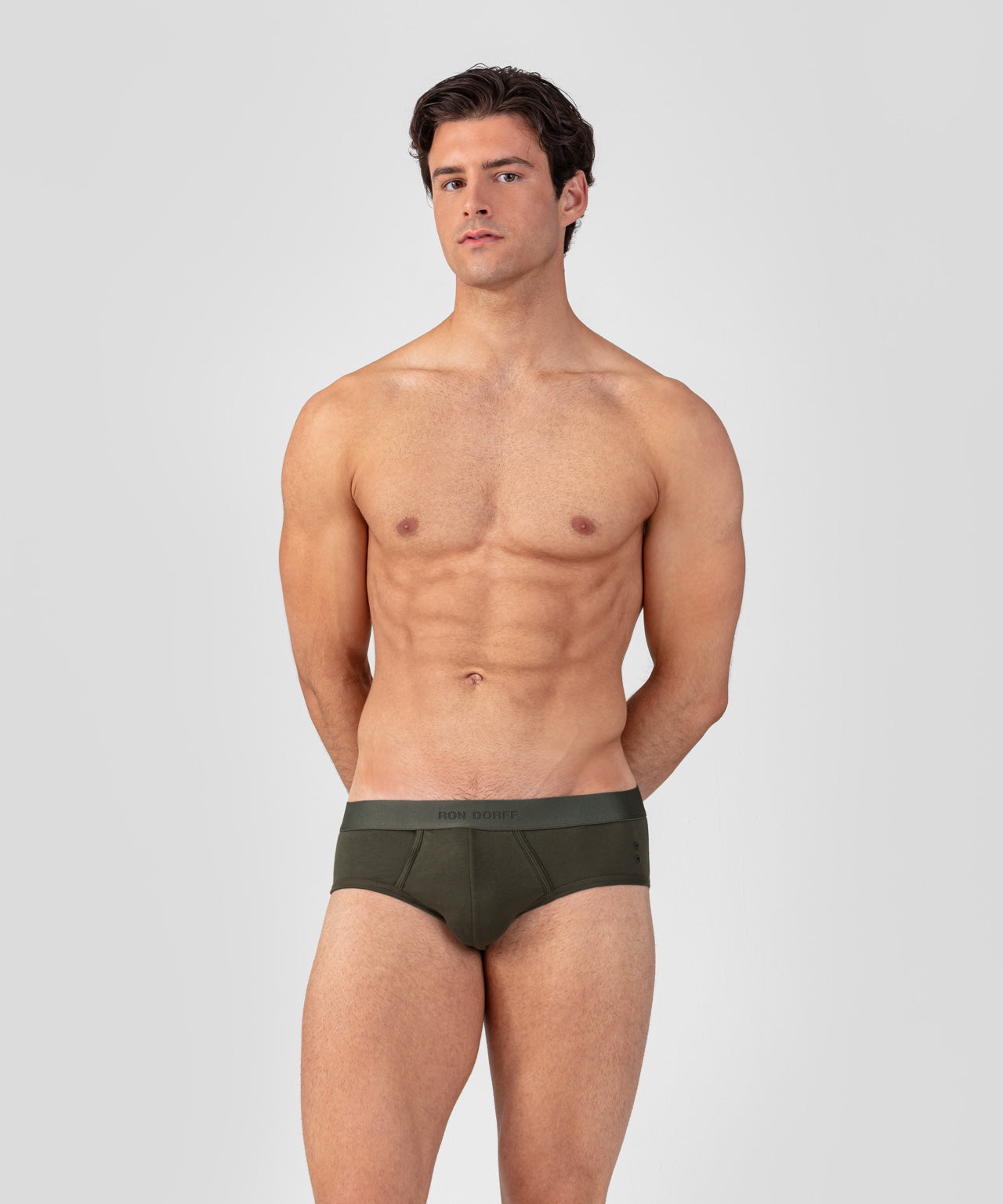 RON DORFF Y-Front Slips: Military Green