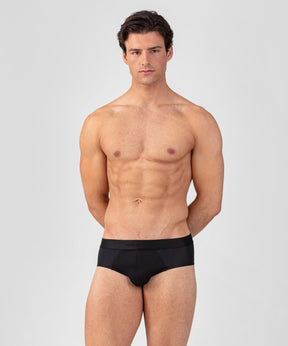 Slip Y-front de sport en mesh: Noir
