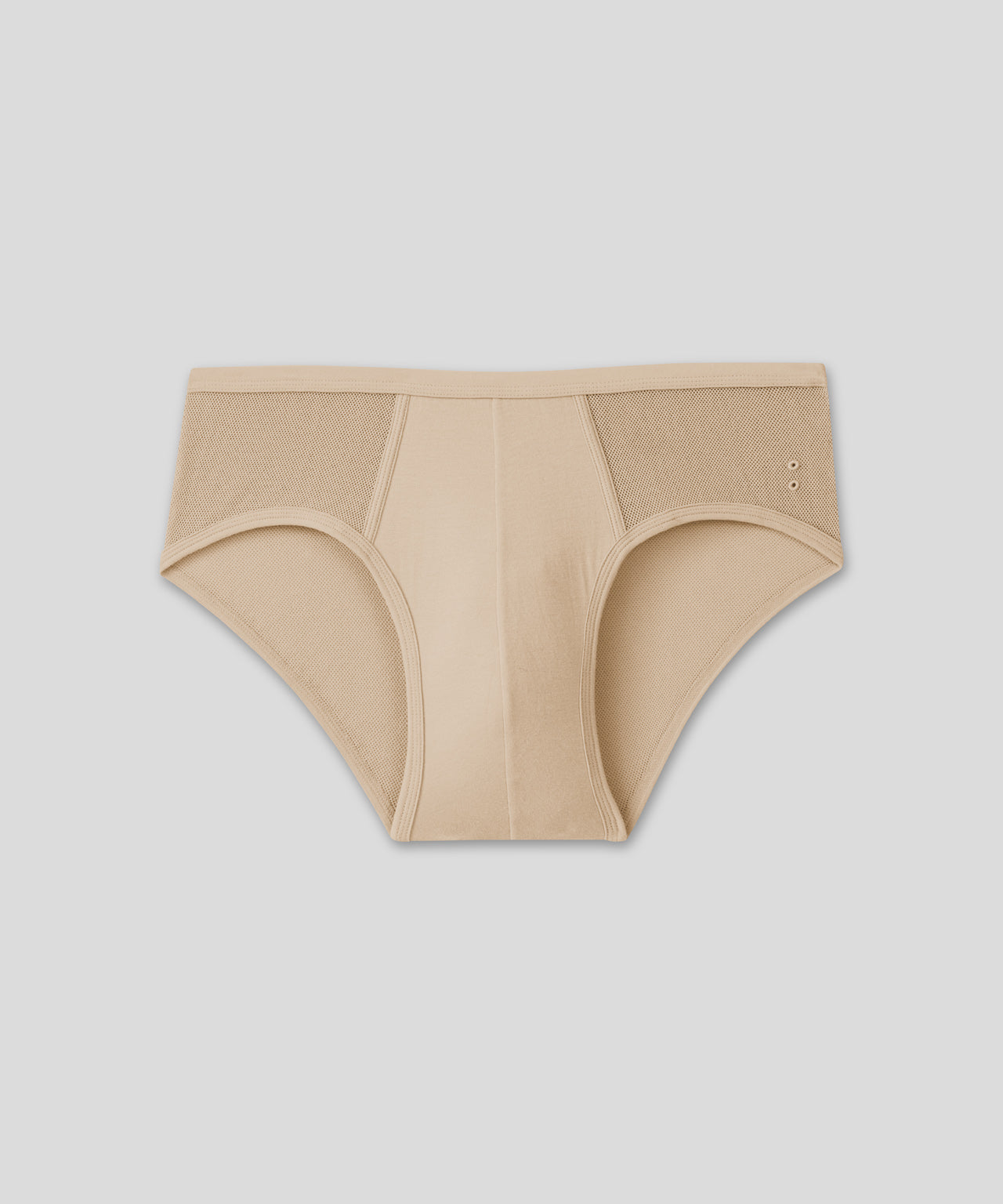 Y-Front-Slips aus Mesh: Nude