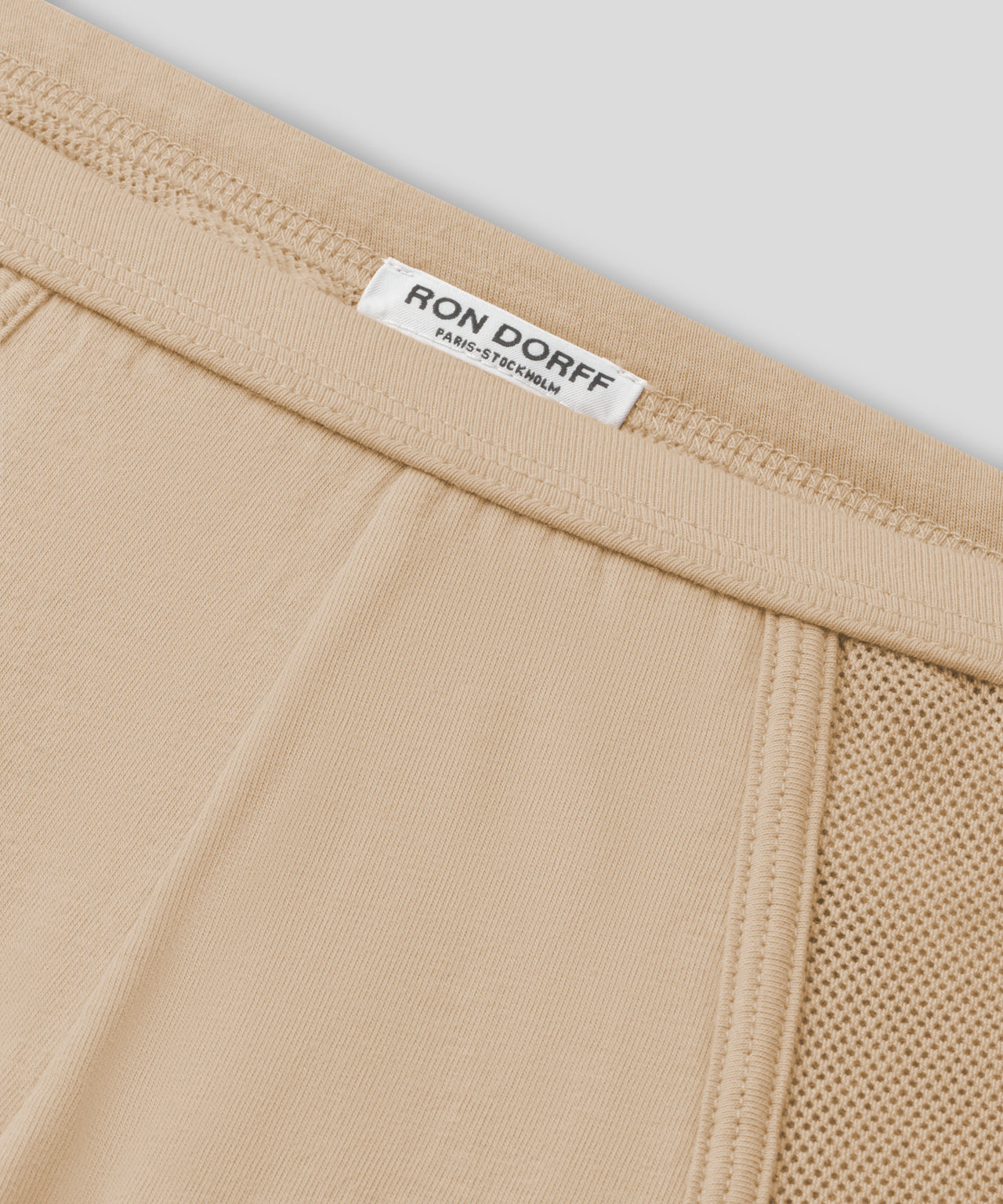 Y-Front-Slips aus Mesh: Nude