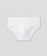 Slip Y-front Army Ribbed: White