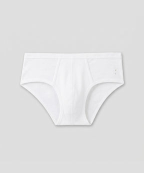 Slip Y-front Army Ribbed: White