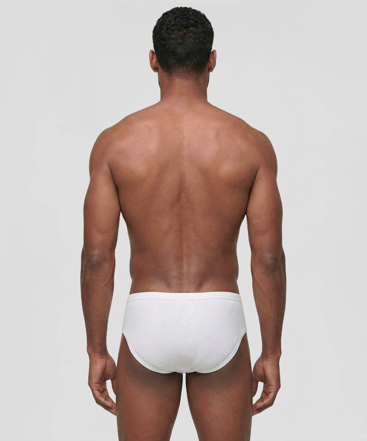 Slip Y-front Army Ribbed: White