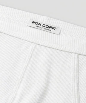 Slip Y-front Army Ribbed: White