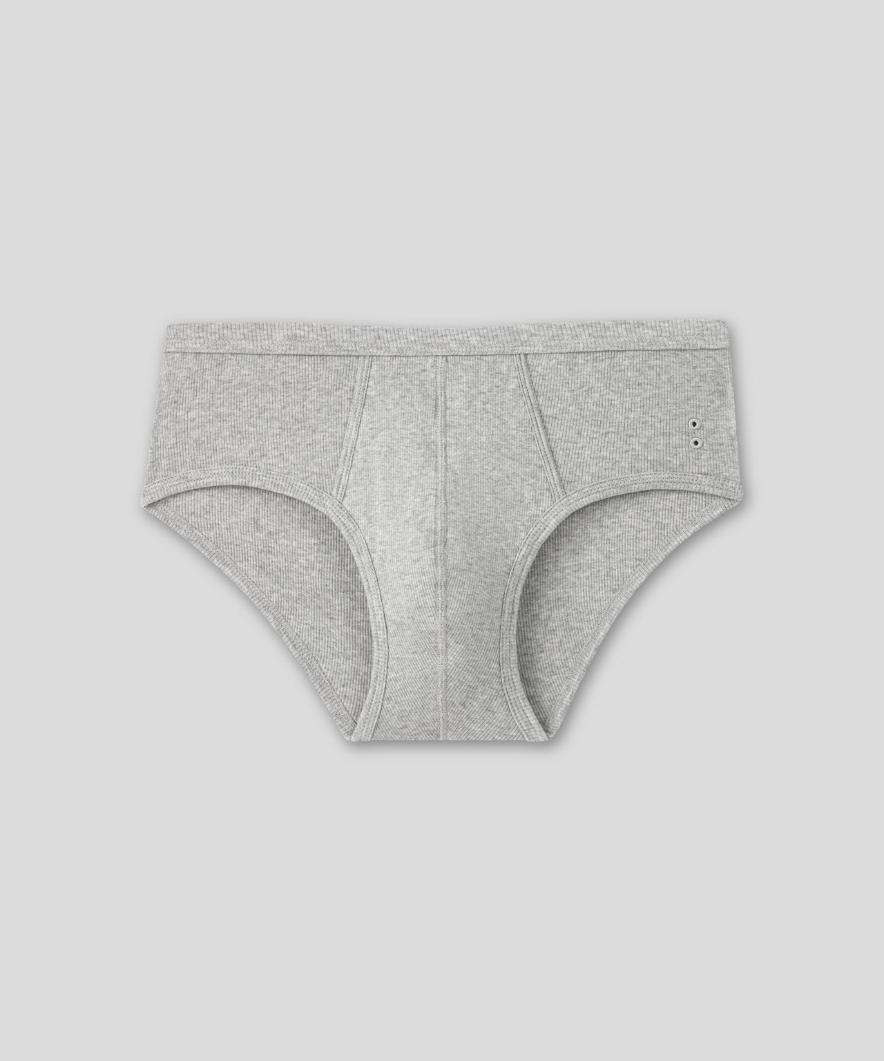 Slip Y-front Army Ribbed: Gris chiné