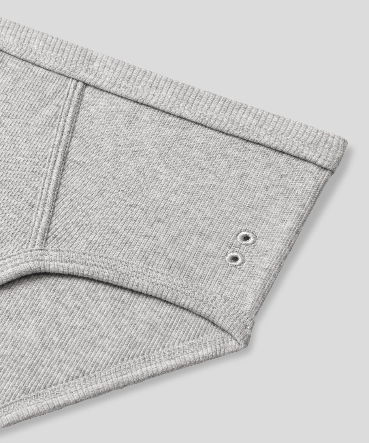 Slip Y-front Army Ribbed: Gris chiné