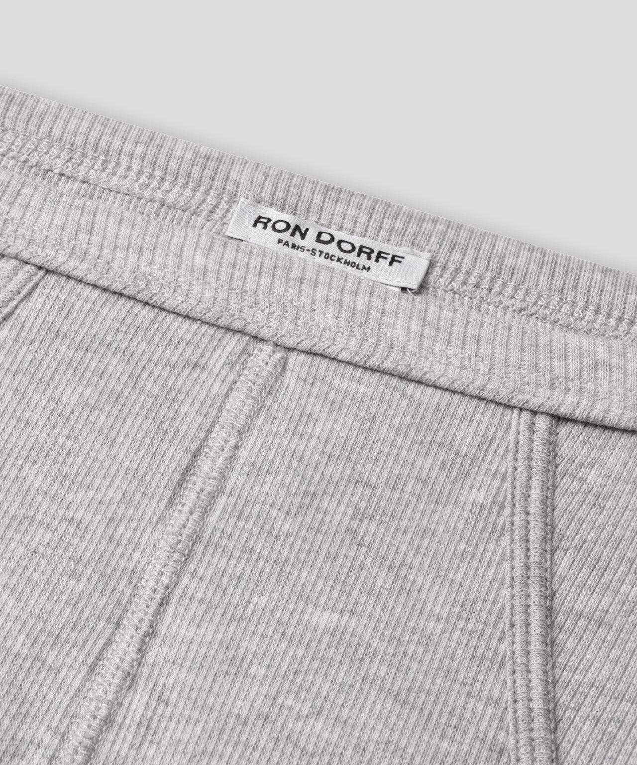 Slip Y-front Army Ribbed: Gris chiné