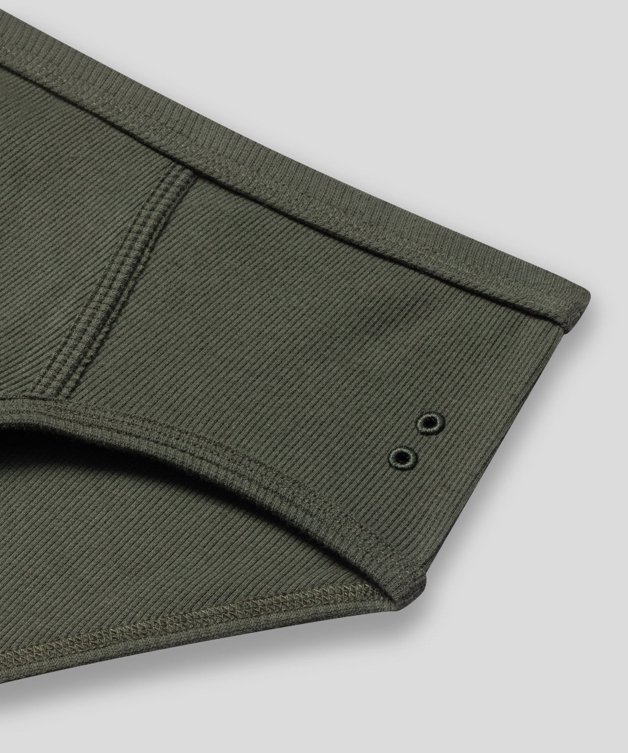Slip Y-front Army Ribbed: Vert militaire