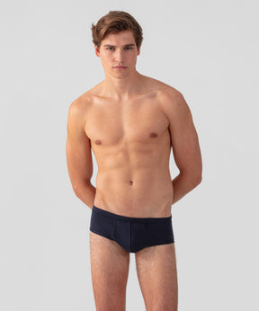 Army Ribbed Y-Front Briefs: Navy
