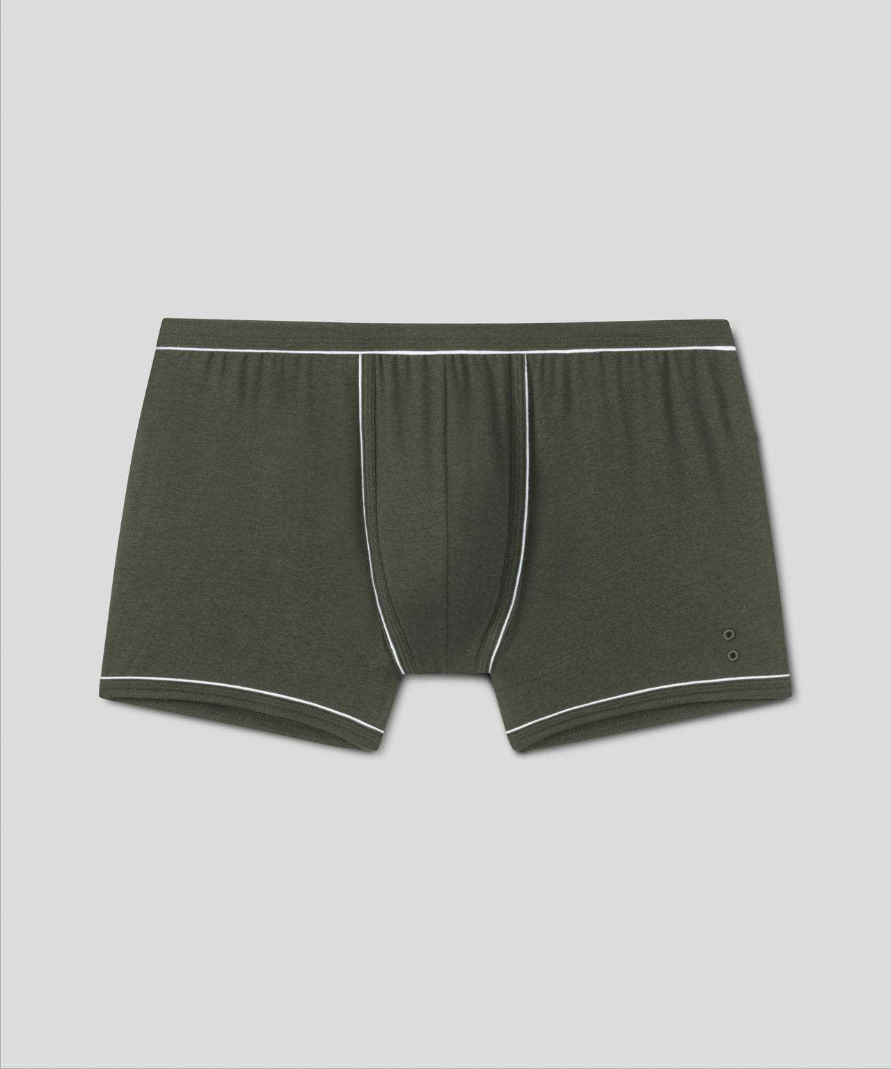 Boxer avec piping: Vert militaire