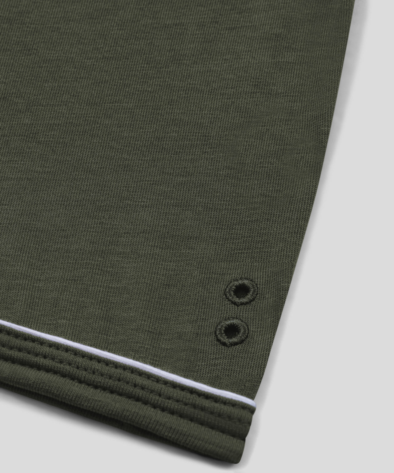 Boxer avec piping: Vert militaire