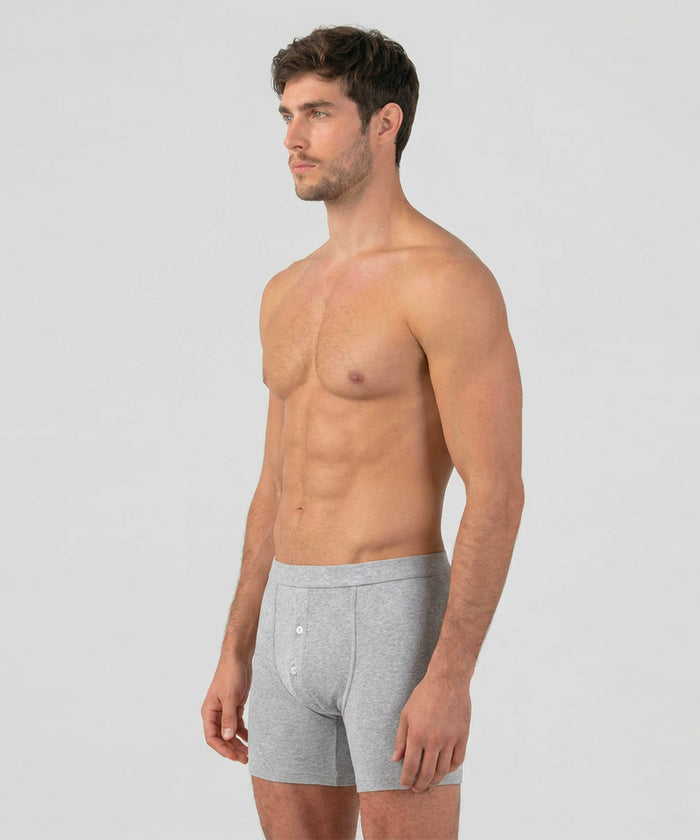 Gerippte Nacht-Shorts im Army-Look: Grey Melange