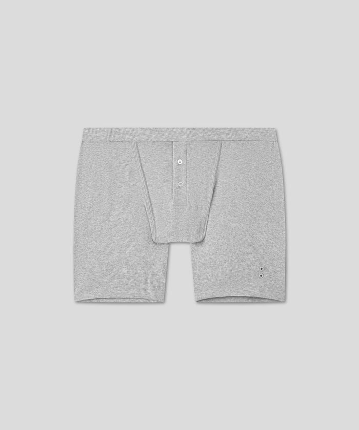 Caleçon Army Ribbed: Gris chiné