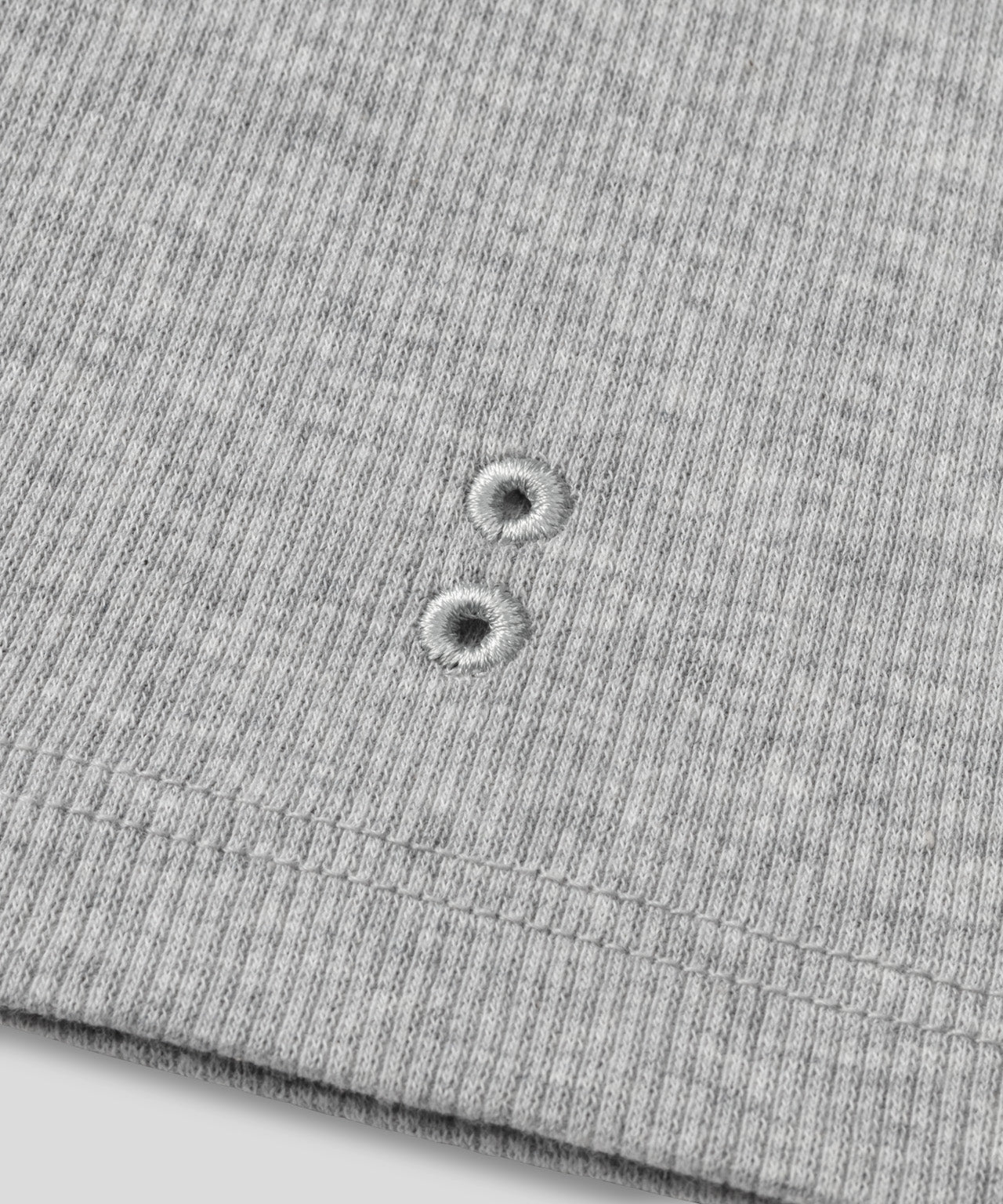 Army Ribbed Night Shorts: Grey Melange