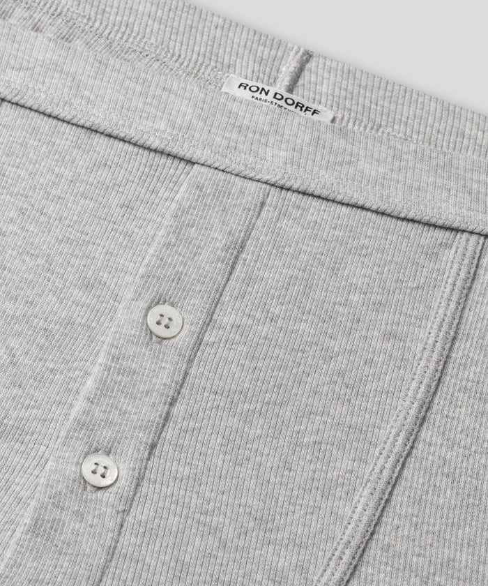 Caleçon Army Ribbed: Gris chiné