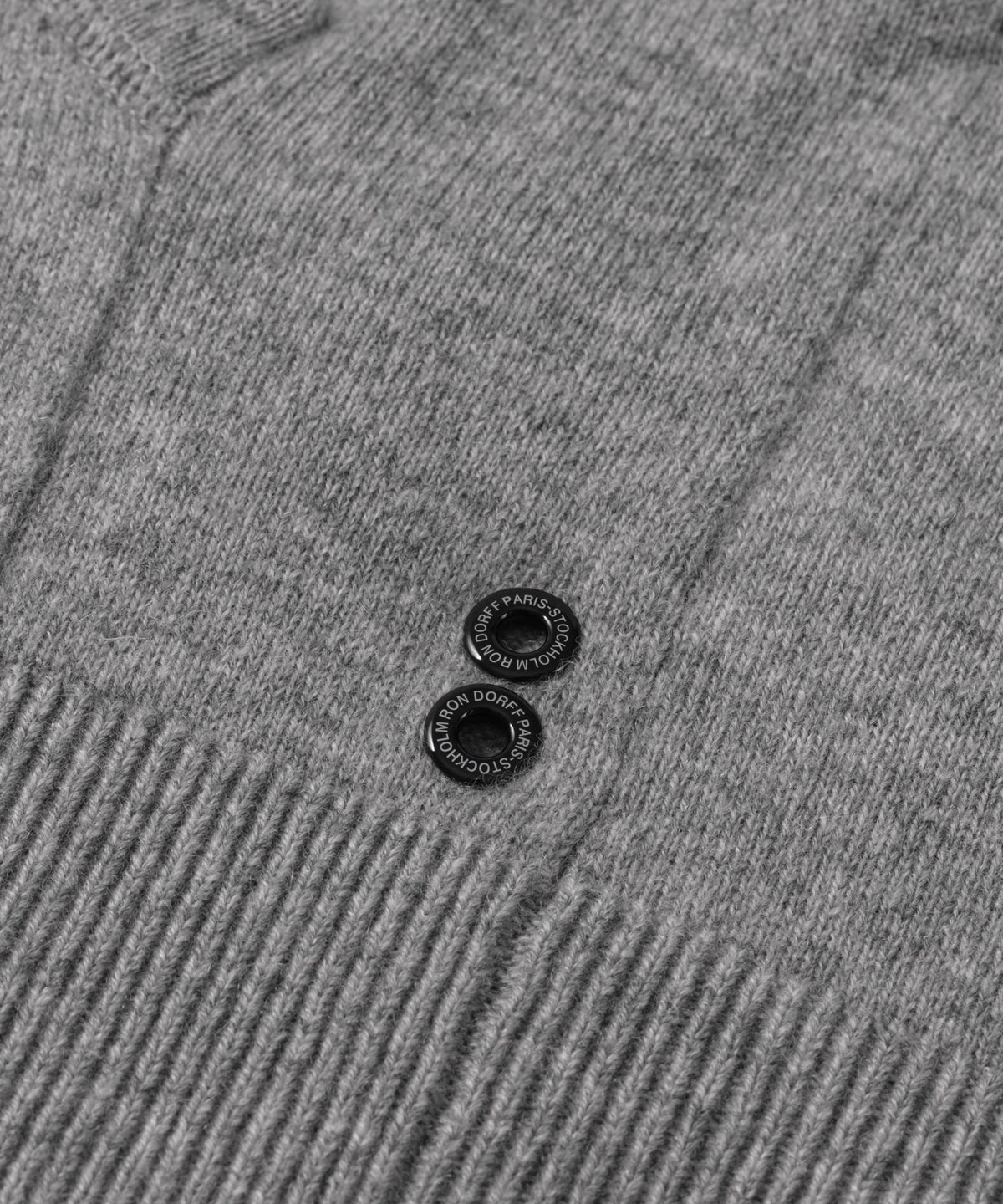 Cashmere Zipped Hoodie: Grau