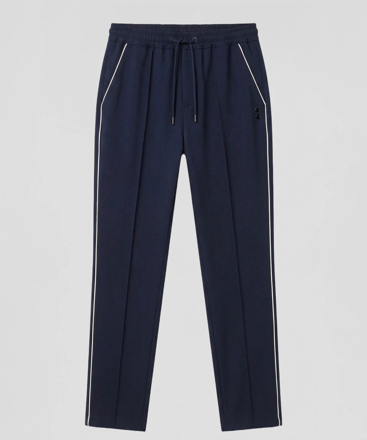 City Pants w. Piping: Navy