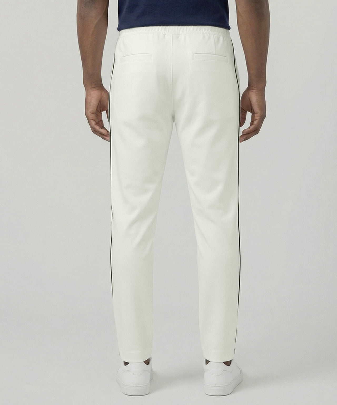 City Pants avec Piping: Écru