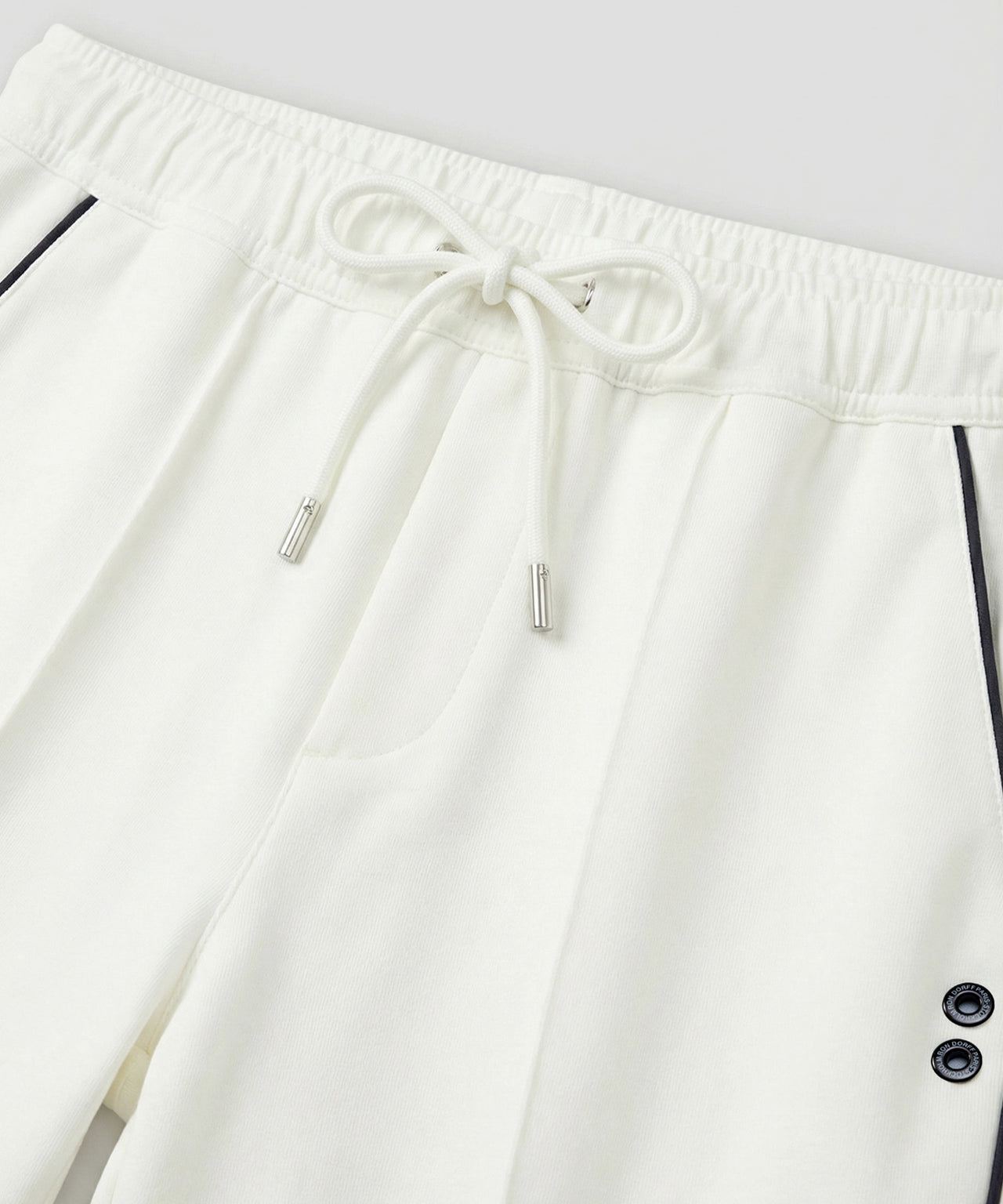 City Pants avec Piping: Écru