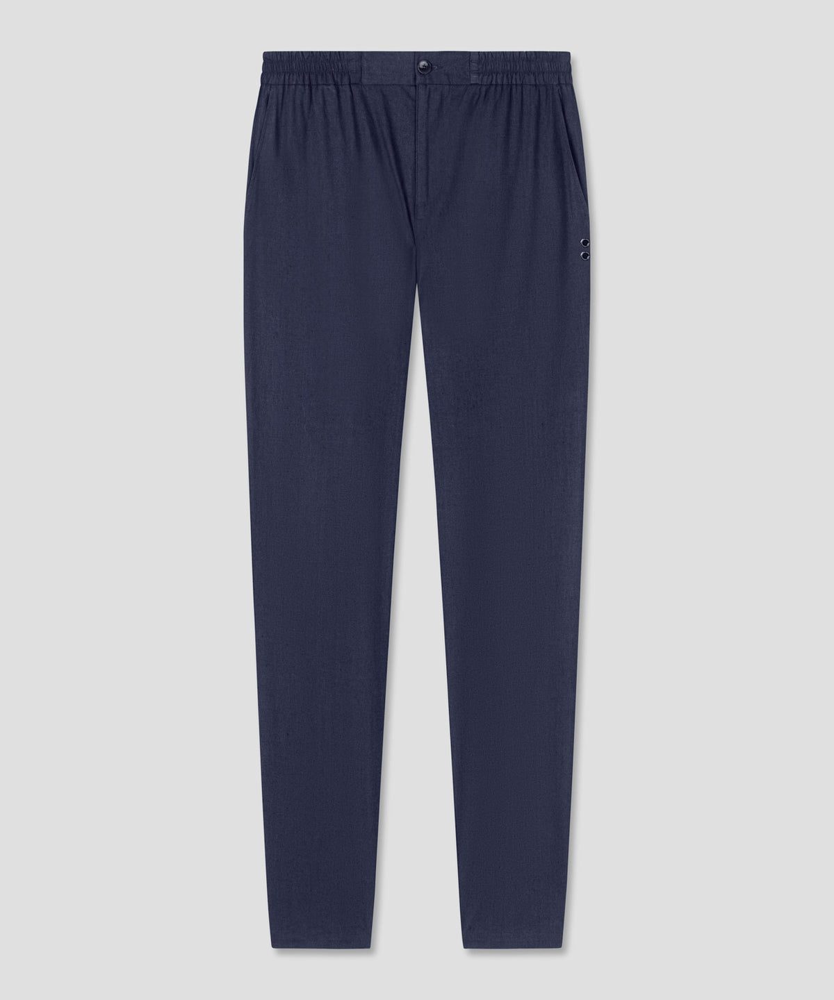 Cotton Linen Pants: Navy