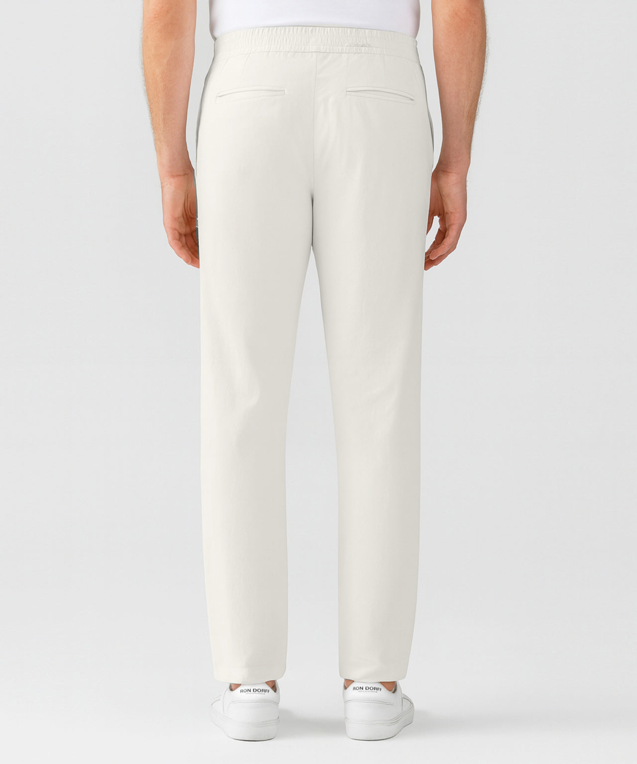 Baumwollleinenhose: Off-Weiß