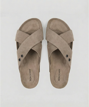 RD Leather Sandals: Beige