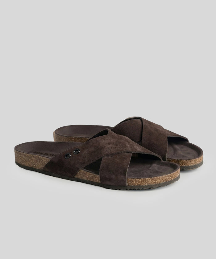 RD Leather Sandals: Espresso