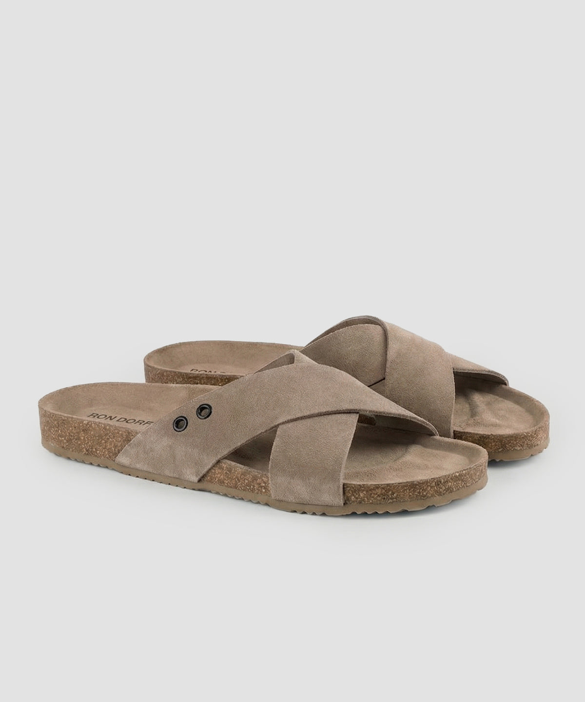 Sandales RD en cuir: Beige