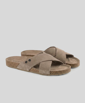 RD Leather Sandals: Beige