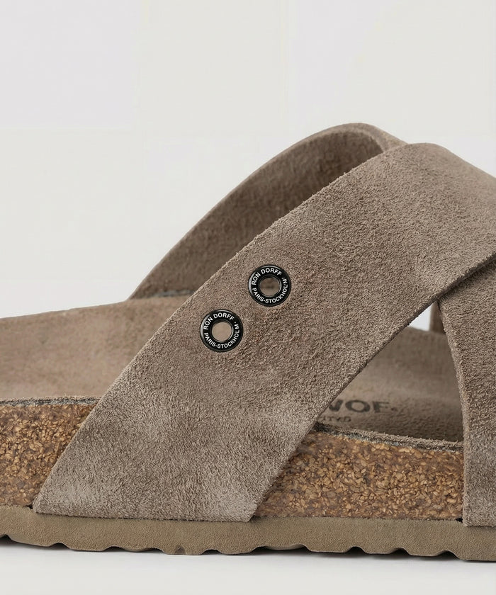 RD Leather Sandals: Beige