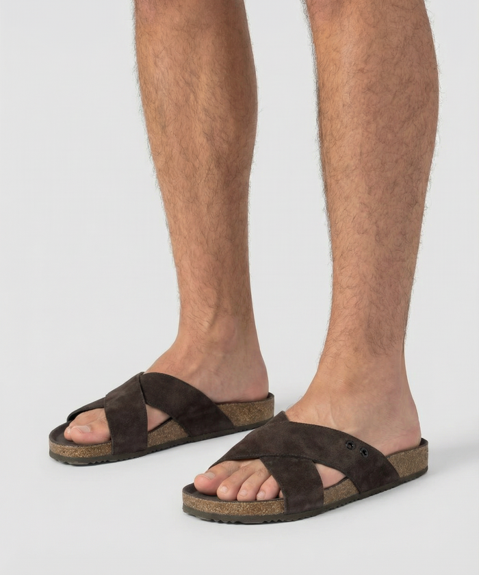 RD Leather Sandals: Espresso