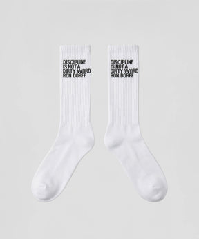 Sport Socks "DISCIPLINE": White