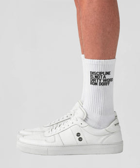 Sport Socks "DISCIPLINE": White