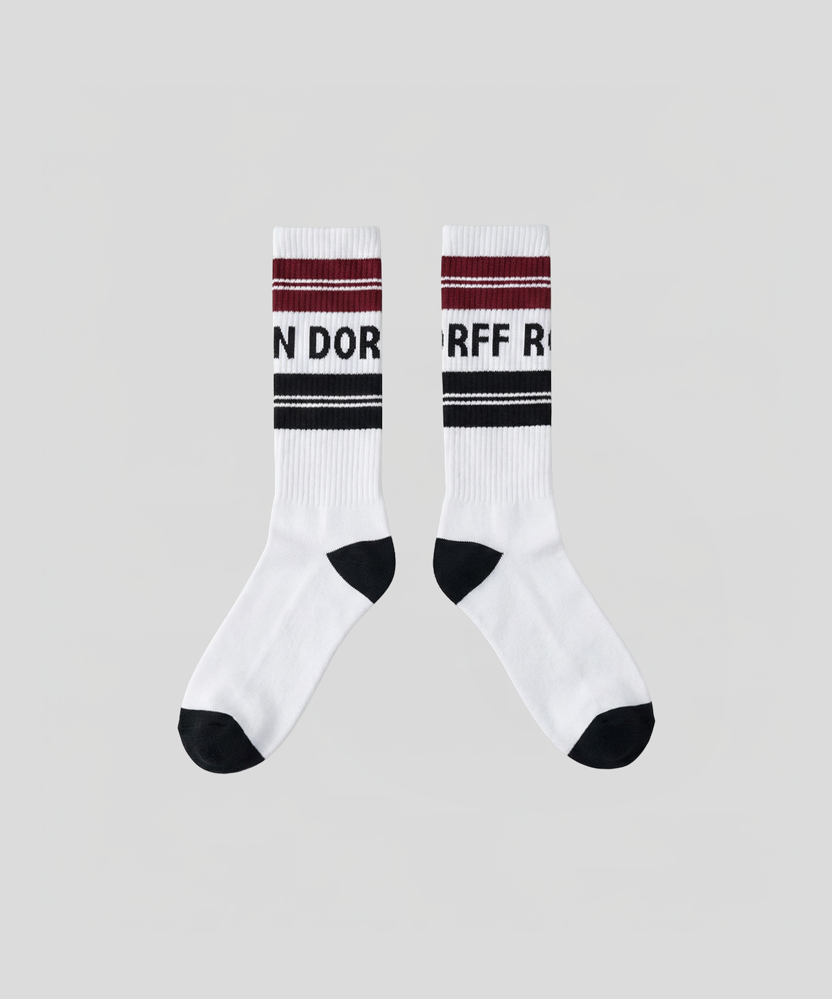 Chaussettes de sport à rayures "RON DORFF": Rouge