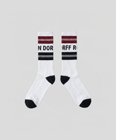 Chaussettes de sport à rayures "RON DORFF": Rouge
