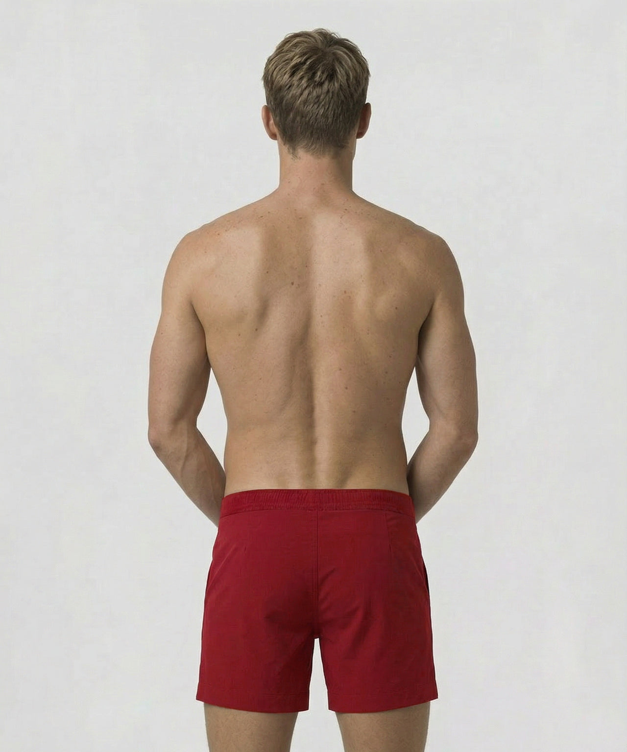 Tennis Badeshorts: Rot